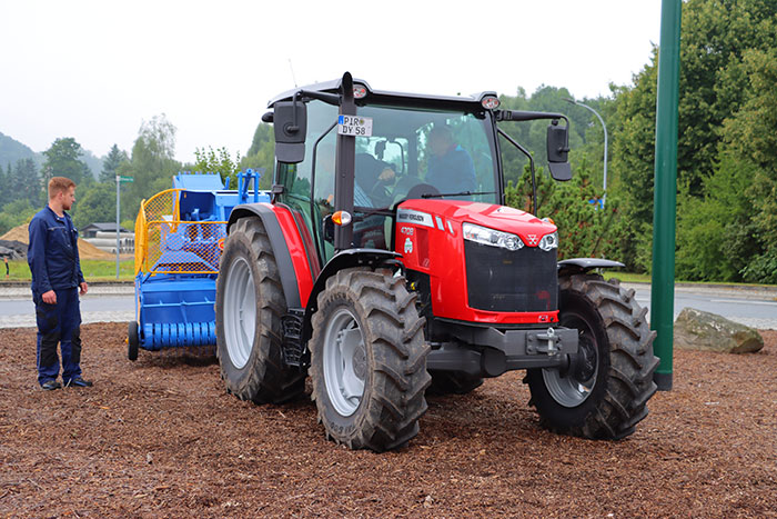 Aufstellen der Hochdrucksammelpresse am 24.08.2021