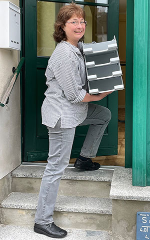 Stadtmanagerin Gisela Förster biem Einzug