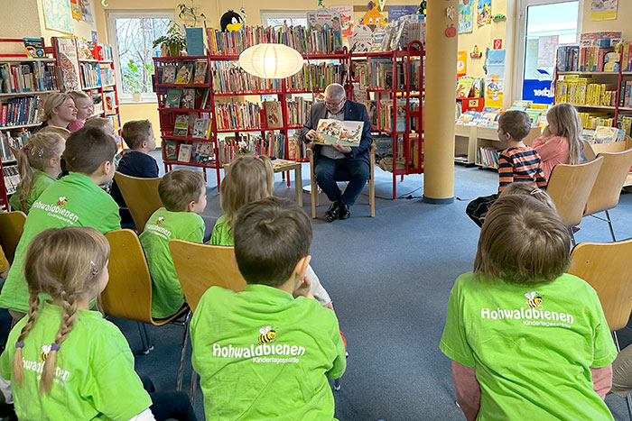 Die Vorschulkinder der Kitas Hohwaldbienen und Vogelnest 