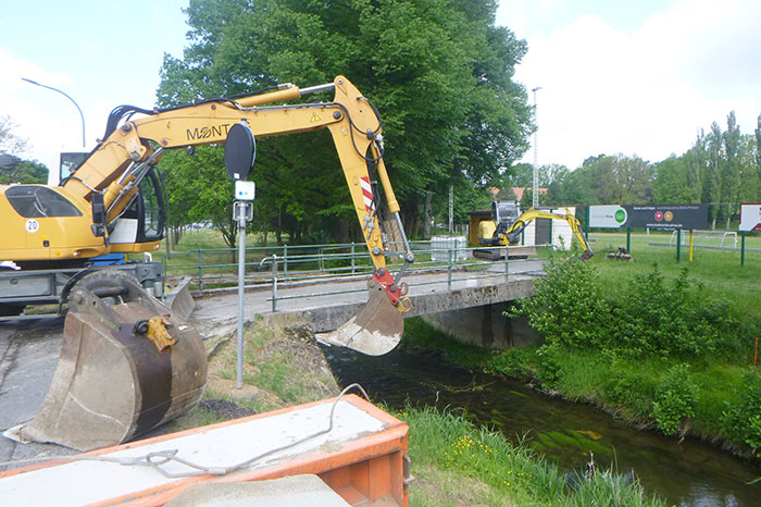 Abbau Brücke Erberstraße