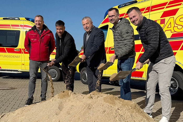 Spatenstich für neue ASB-Rettungswache Spatenstich für neue ASB-Rettungswache